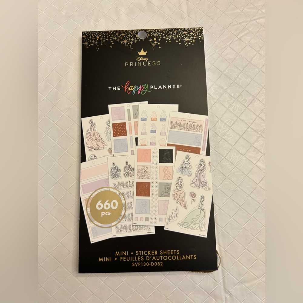 NWT The Happy Planner 660 Disney Princesses Sticker Value Pack Book for Planners